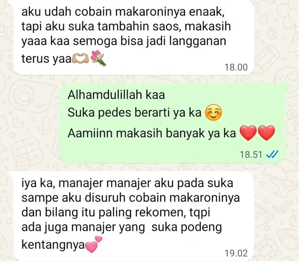 Testimoni pelanggan Duha Kitchen: Jadi rekomendasi antar manajer