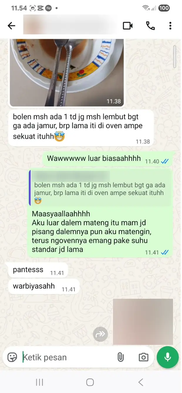 Testimoni pelanggan Duha Kitchen: Masih lembut keesokan harinya