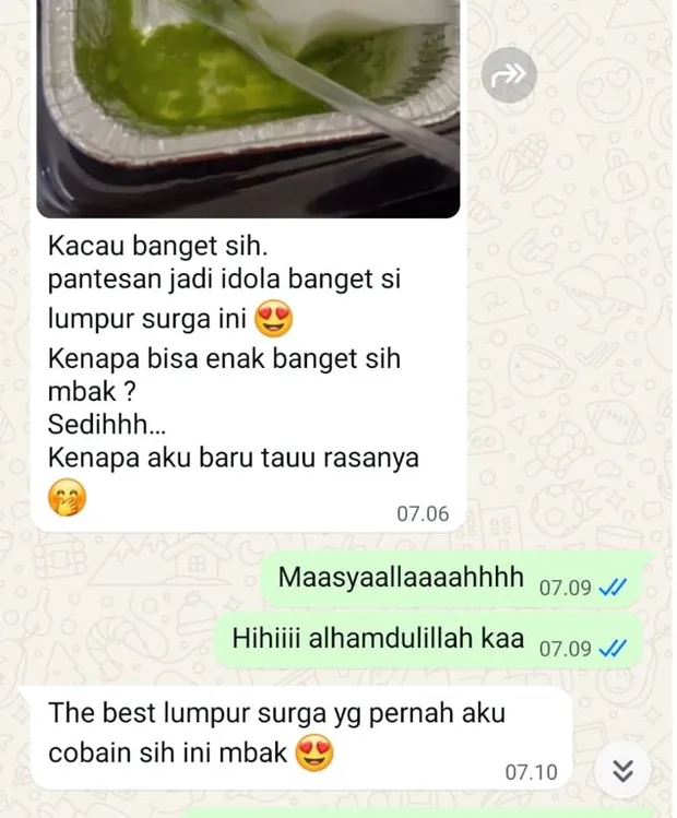 Testimoni pelanggan Duha Kitchen: Lumpur surganya jadi idola